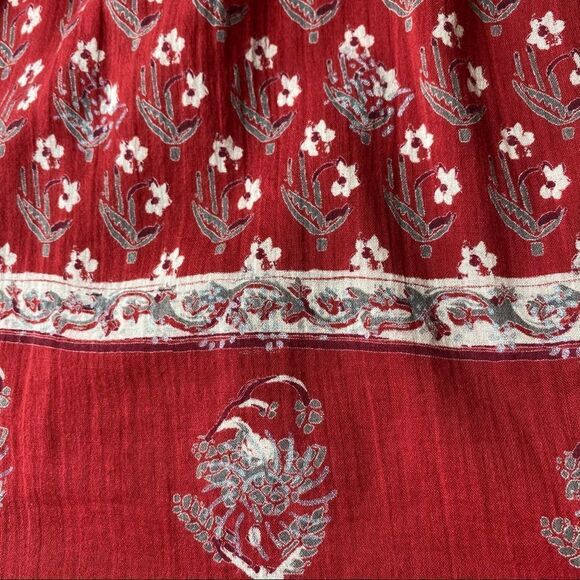 Free People Boho Red Floral Dress Size XS - Picture 8 of 13